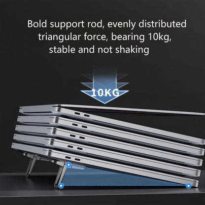 FULLANT 2 Pcs Zinc Alloy Foldable Laptop Stands, Portable Computer Keyboard Riser Feet with 2 Adjustable Angles