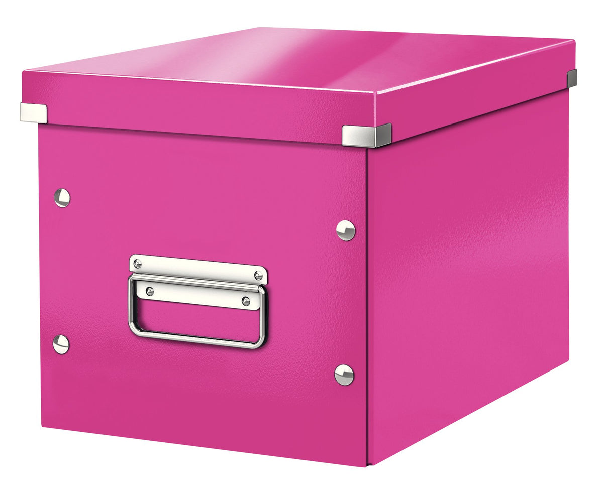 Leitz Medium Storage Cube, Pink, Click and Store Range, 61090023