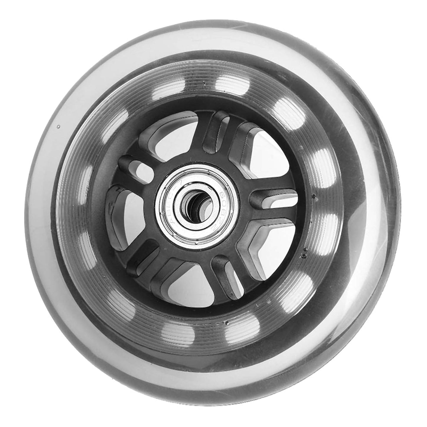 Casters Wheel, 4 in Trolley Wheels Replacement Scooter Wheels, ABEC-7 608ZZ Bearing Caster Wheels for Furniture Cart Wheels Caster Wheels Accessories