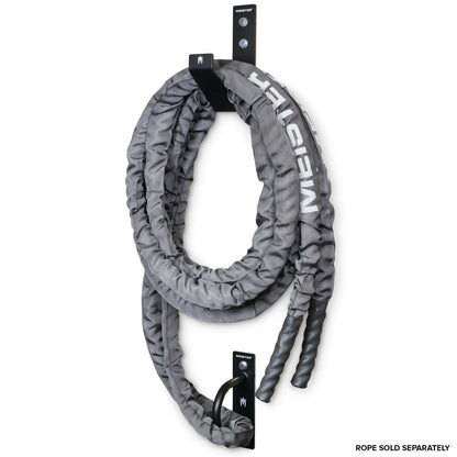 Meister XSteel Battle Rope Wall Mount Kit w/Anchor & Storage Hook - Matte Black