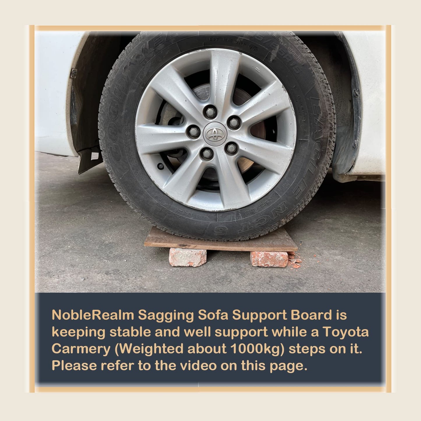 NobleRealm® 𝗫𝗟 𝗟𝗮𝗿𝗴𝗲𝗿 & 𝗧𝗵𝗶𝗰𝗸𝗲𝗻 | 𝑺𝒂𝒈𝒈𝒊𝒏𝒈 𝑪𝒐𝒖𝒄𝒉 𝑪𝒖𝒔𝒉𝒊𝒐𝒏 𝑺𝒖𝒑𝒑𝒐𝒓𝒕 𝑩𝒐𝒂𝒓𝒅 | Heavy Duty Frame & Machine-Washable & Non-Slip (173 x 60 cm)