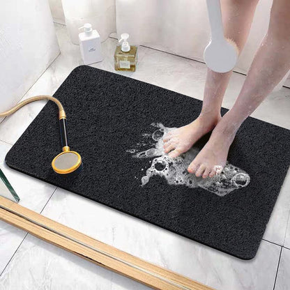 Bingobang Bath Mats Non Slip,Shower Mat Rubber 60x40cm,Extra Soft Anti-Mould, Machine-Washable,For Bathroom Floor,BathtubBlack