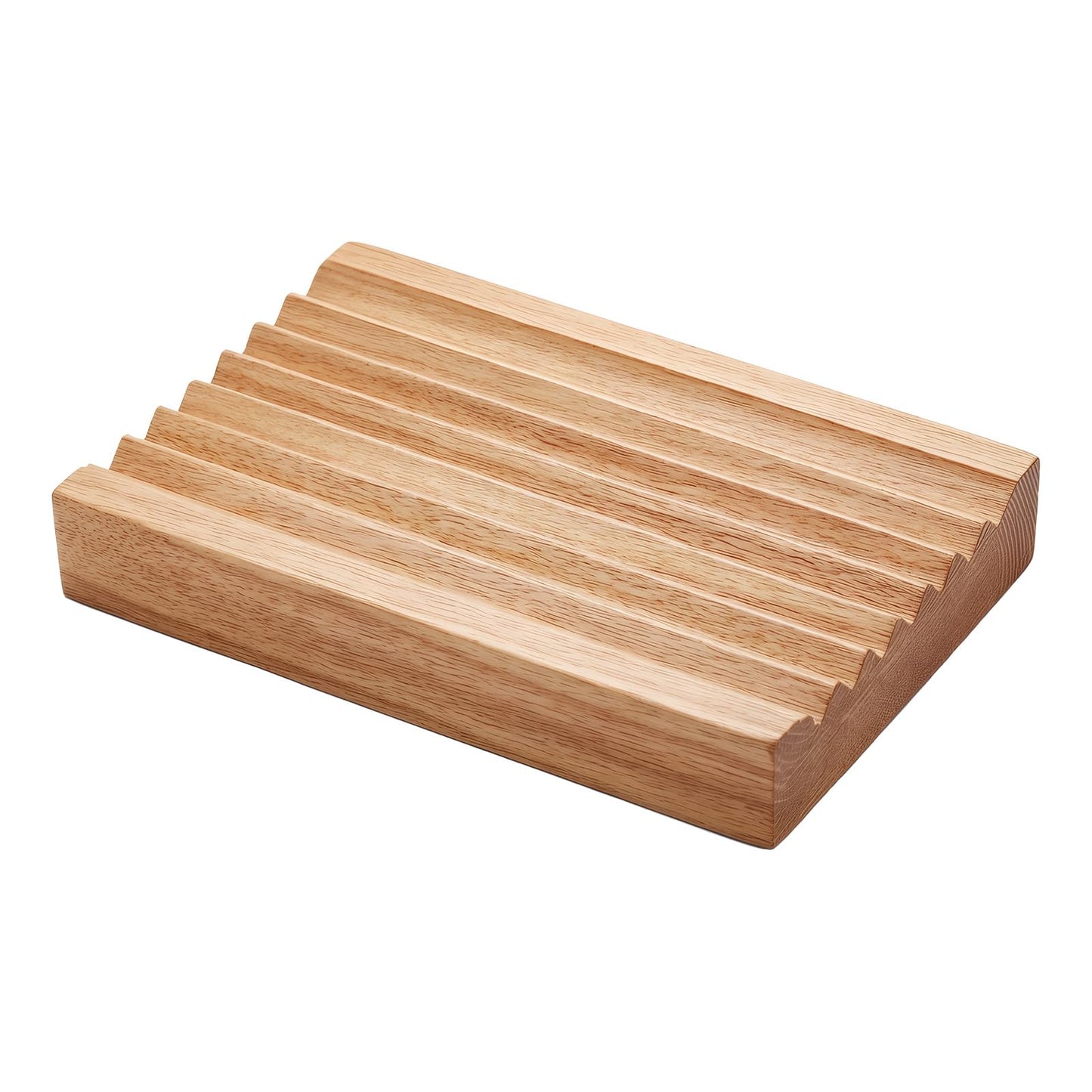 Woden Soap Dish for Shower, Bar Soap Holder with Self-Draining Tray, Handmade Wood Soaps Holder for Shower Bathroom Kitchen