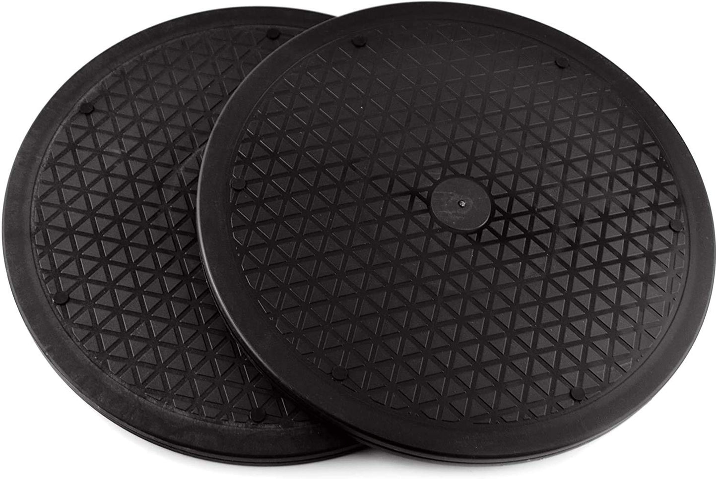 Hexint 2 Pieces 360° Rotating Swivel Stand Turntable Heavy Duty Lazy Susan with Steel Ball Bearings for Big Screen TV Computer Monitor Laptop Arts
