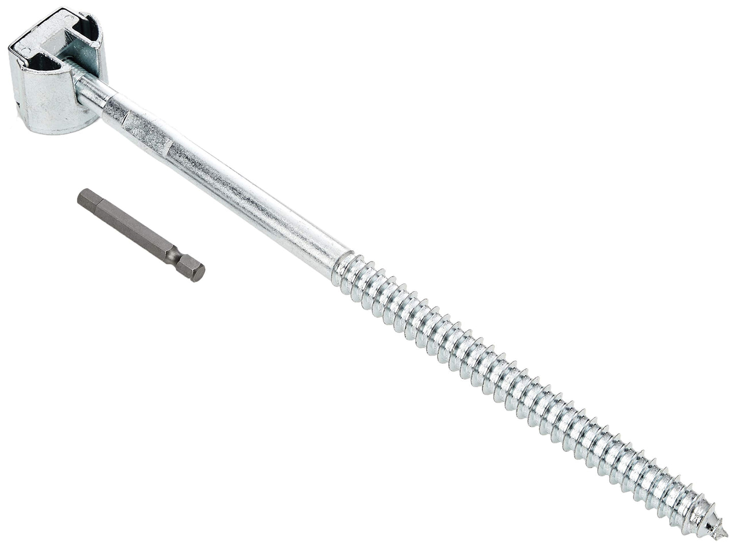 ZIPBOLT QT14.100 Newel Post Fastener inc 1 x 6mm Driver bit (Size 12x 278mm)(Housing size 35 mm x 30 mm)