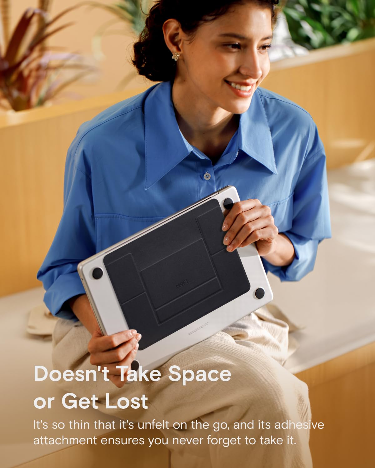 MOFT Laptop Stand for Desk, Lightweight Foldable Laptop Stand with 2 Adjustable Angles