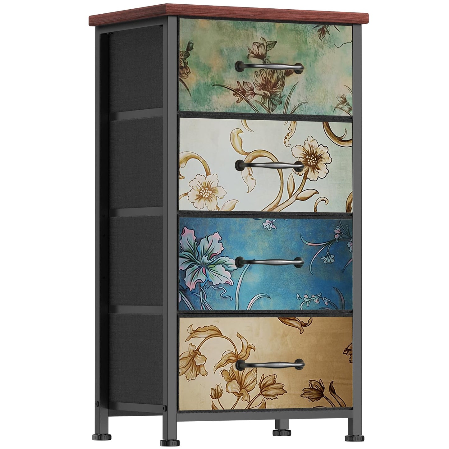 LNZHAO Chest of Drawers Bedroom Furniture with 4 Drawers