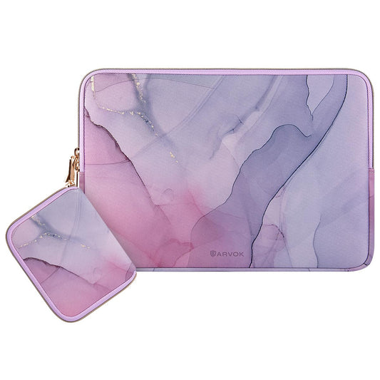 ARVOK 13 13.3 14 inch Laptop Sleeve Case Set for MacBook Air/Pro 13/14, Water-Resistant Notebook Computer Tablet Pouch Cover with Accessory Pouch for