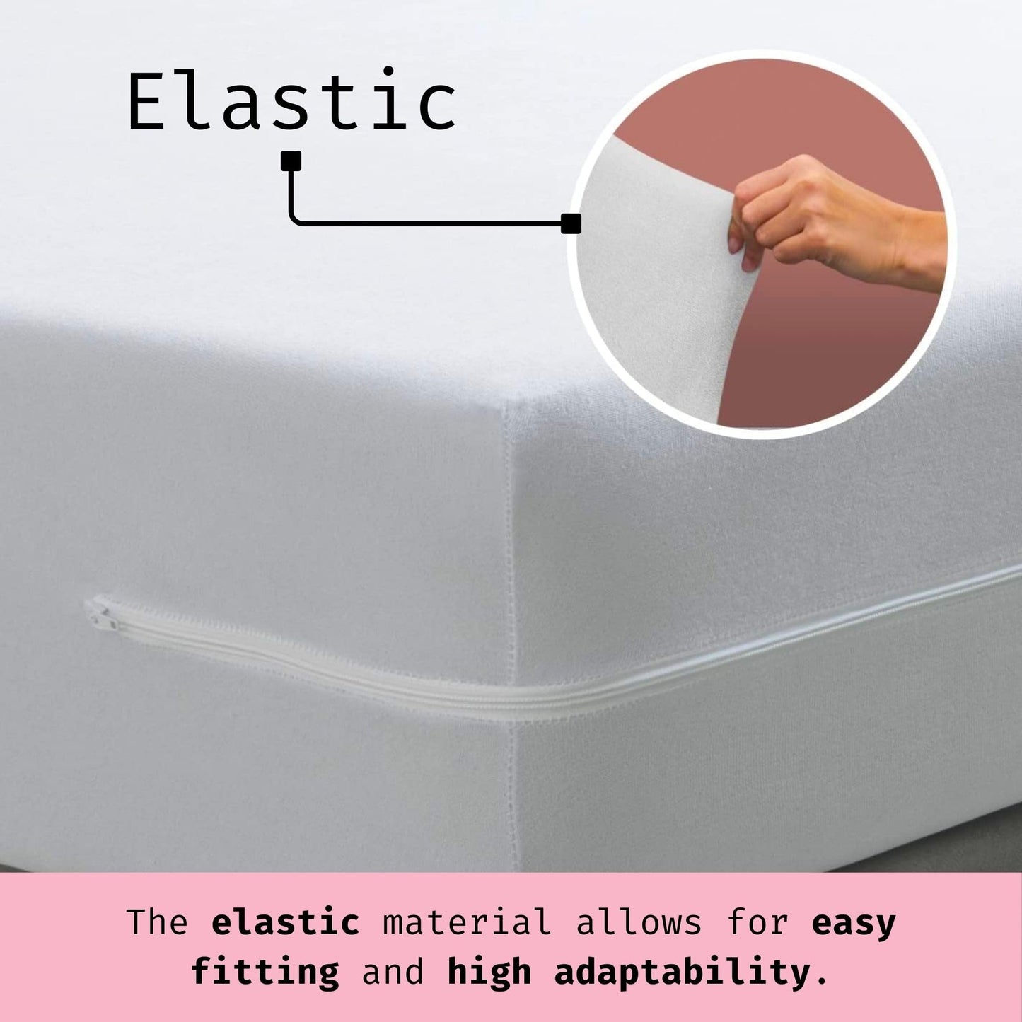Tural Mattress Encasement 60x120cm Cot Size Silk Touch Zipped