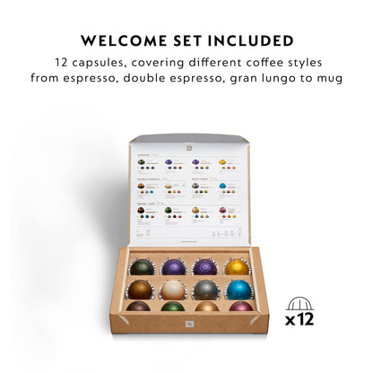 Nespresso Vertuo Pop Automatic Pod coffee machine for Americano, Decaf, Espresso by Magimix in Liquorice Black