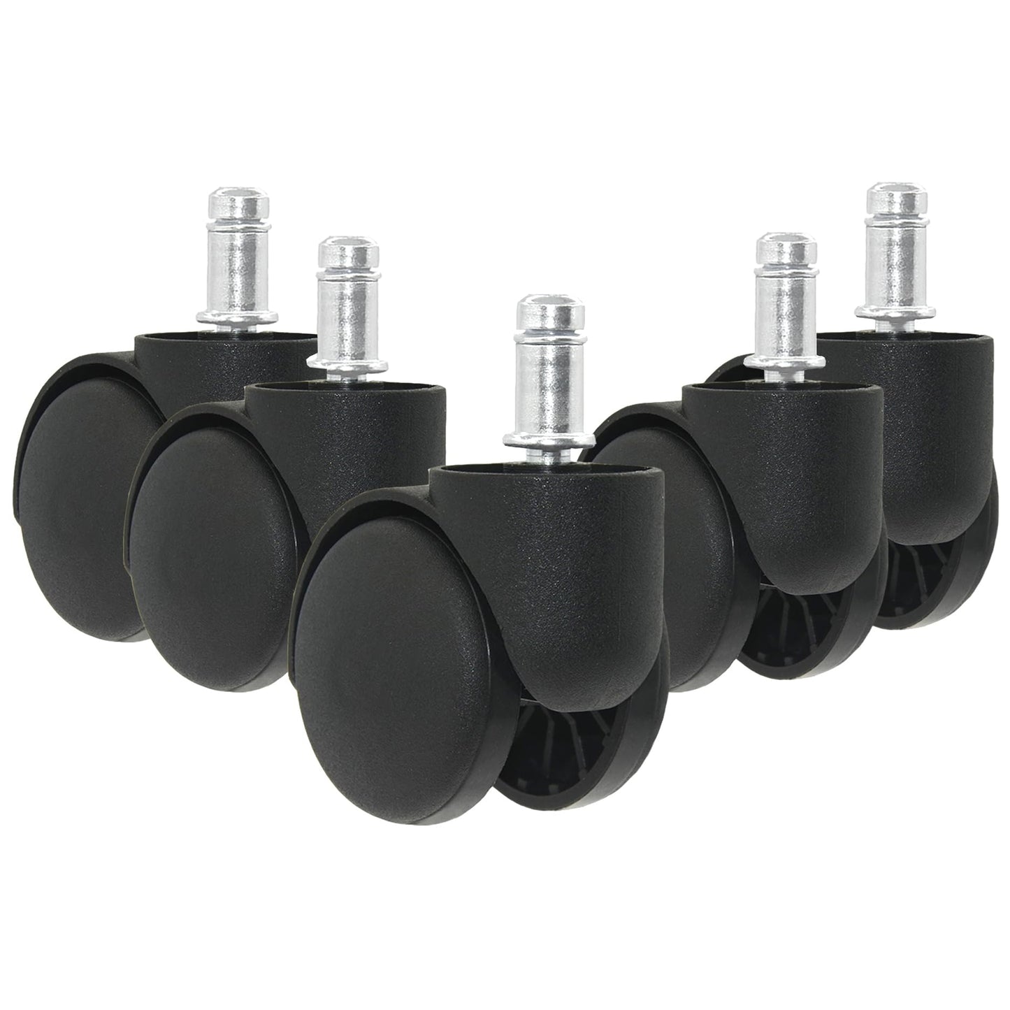 5 PCS Office Chair Caster Wheels,11mm Standard Size Chair Casters