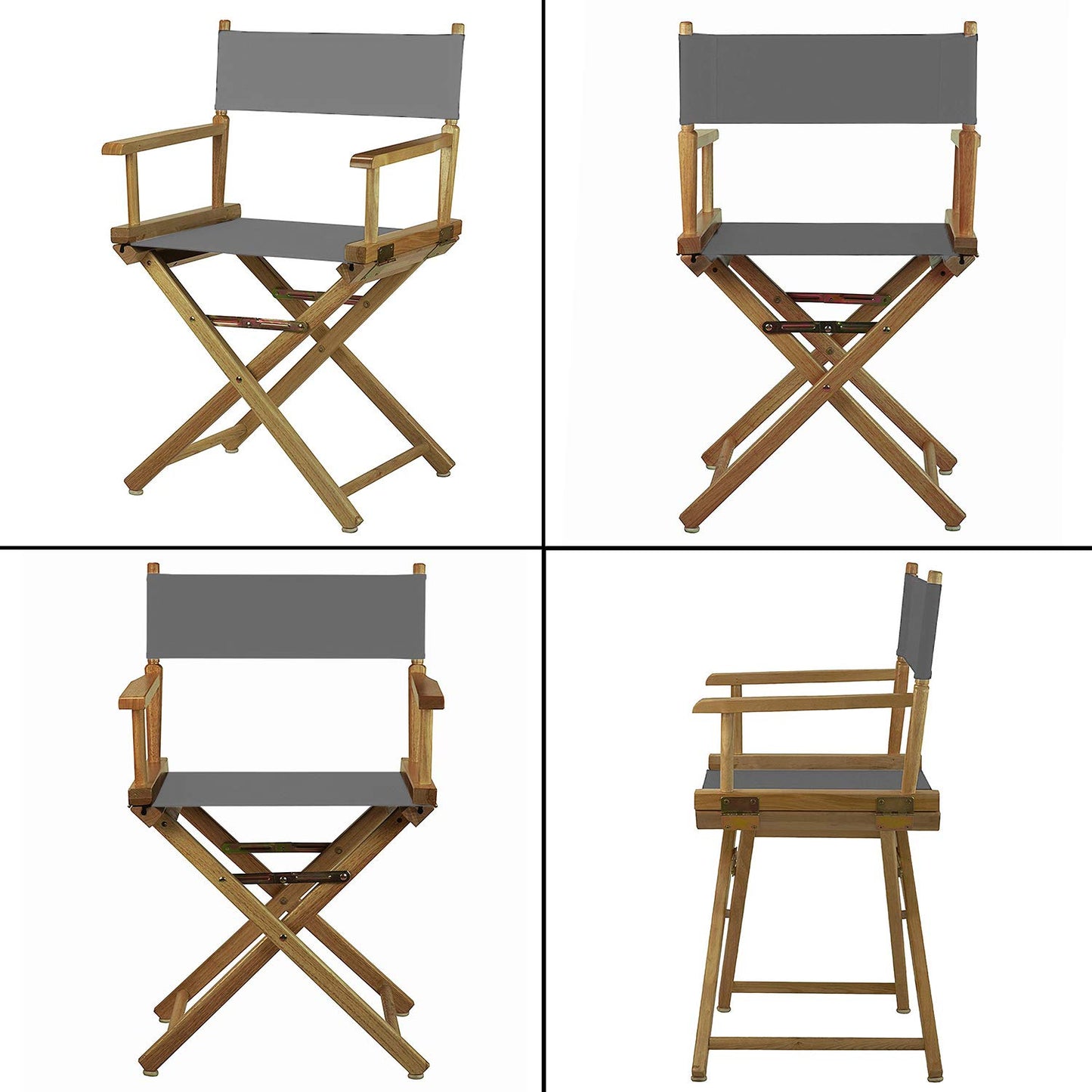STAY GENT 2 Set Durable Replacement Seat Cover for Directors Chair Grey