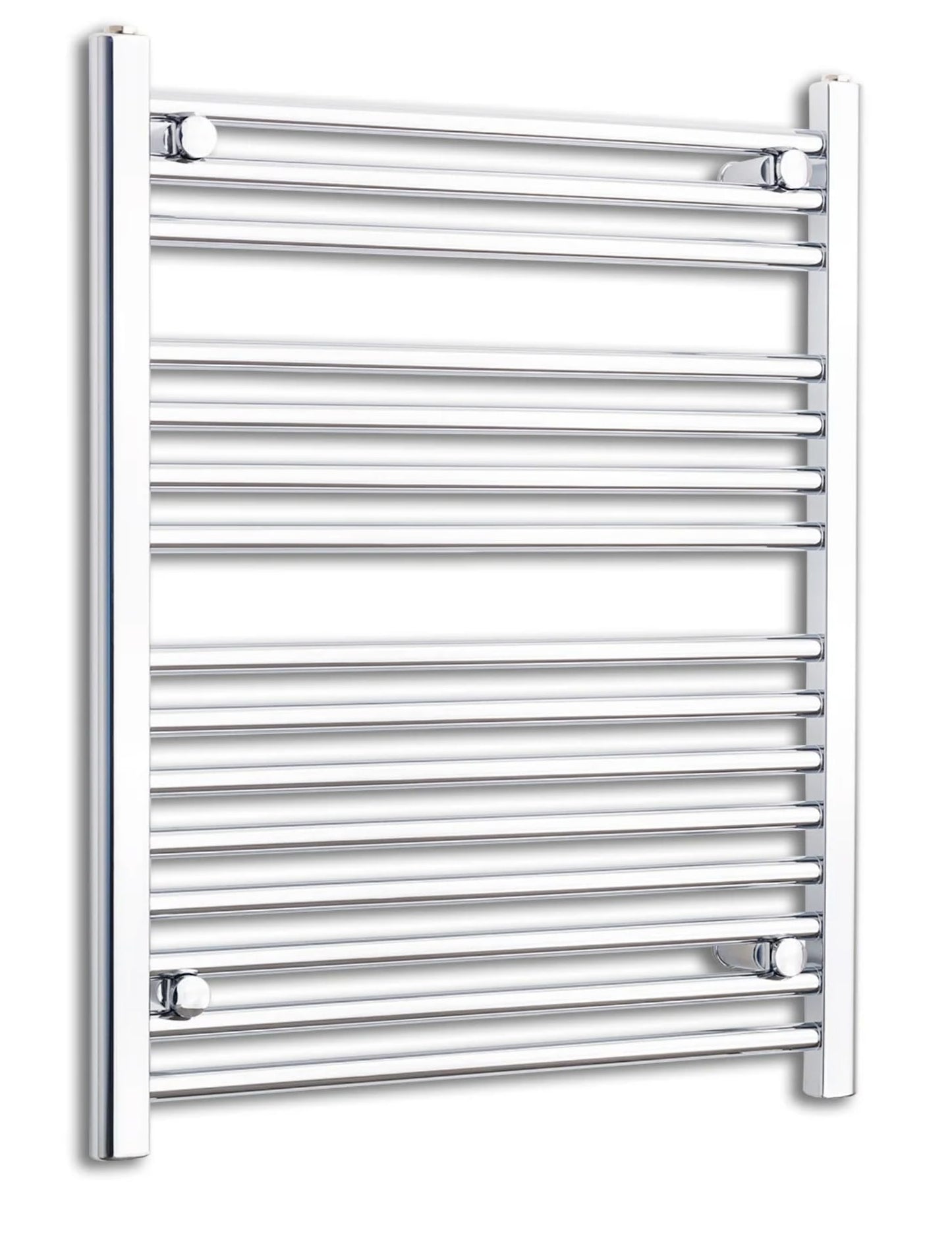 800mm Wide Chrome Heated Towel Rail Radiator Straight Flat Bathroom Warmer Rack Central Heating Turkish Zone (800mm Wide x 800mm Height)