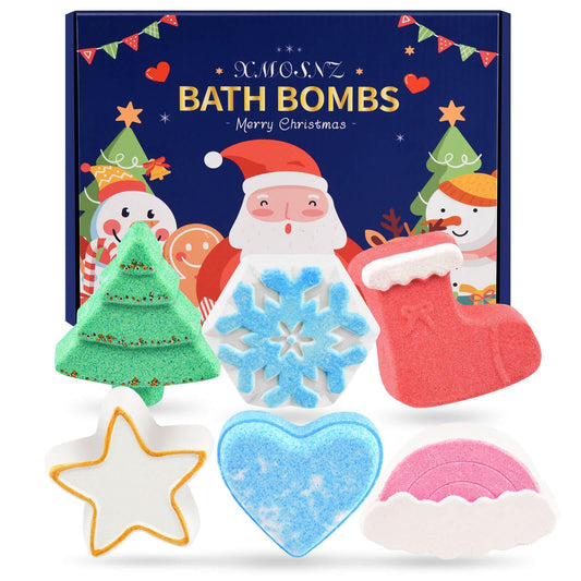 Stocking Stuffers Bath Bombs for Kids 6 Packs Bubble Bath Kids Christmas Tree, Christmas Gifts for Women, Teen Girl Gifts Gifts for Teenage Girls,