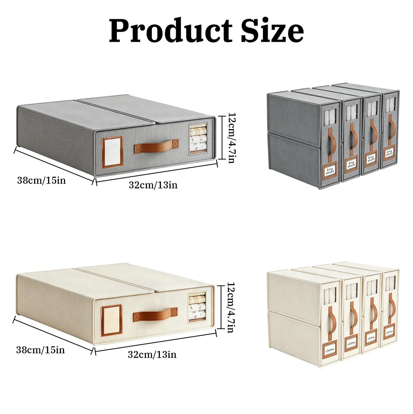 8 Pcs Bed Sheet Storage Box