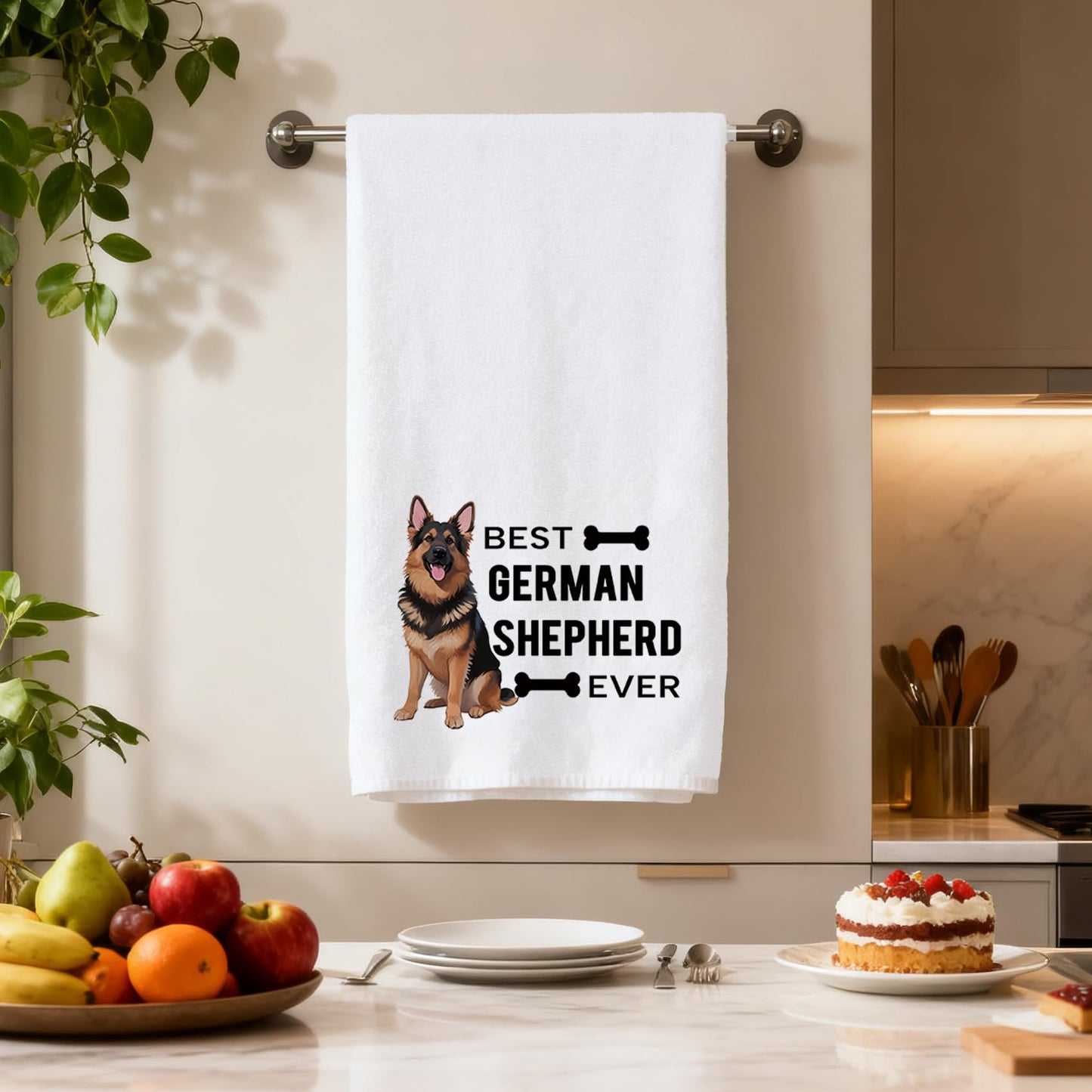 Yeeaulpa German Shepherd Gifts Kitchen Towel,German Shepherd Gift for Women,German Shepherd Birthday Gifts,German Shepherd