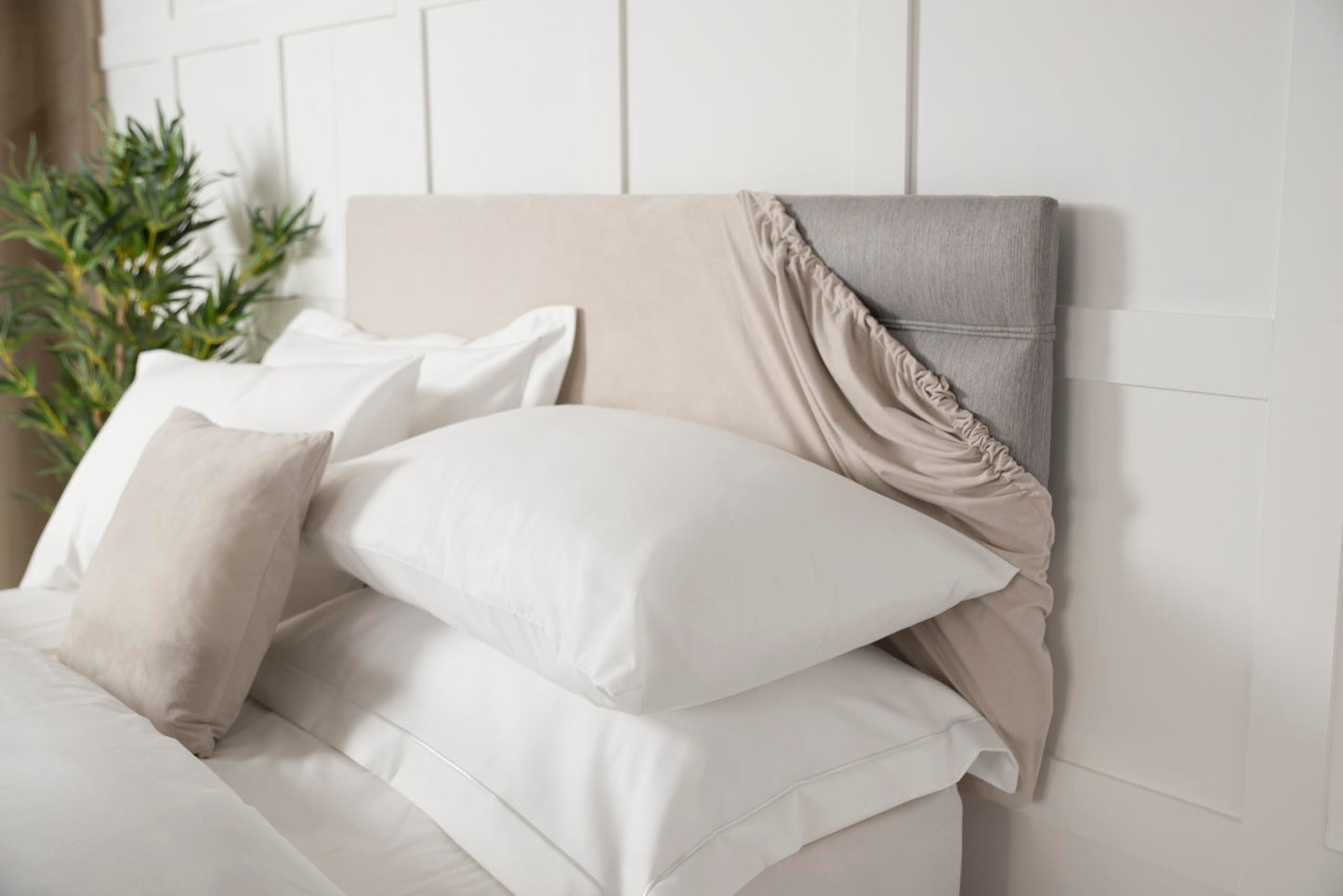 Belledorm Headboard Wrap (Linen, King (U.K. Standard))
