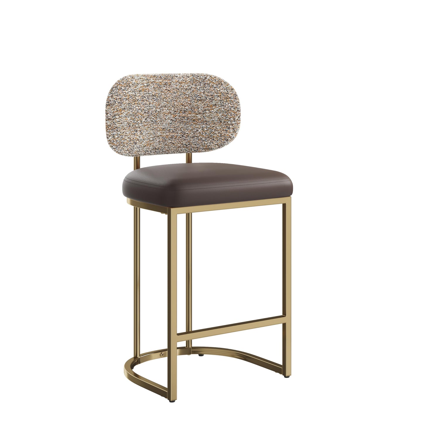 ALPHA HOME Bar Stools Set Counter Chairs with Backs and 9 CM Seat