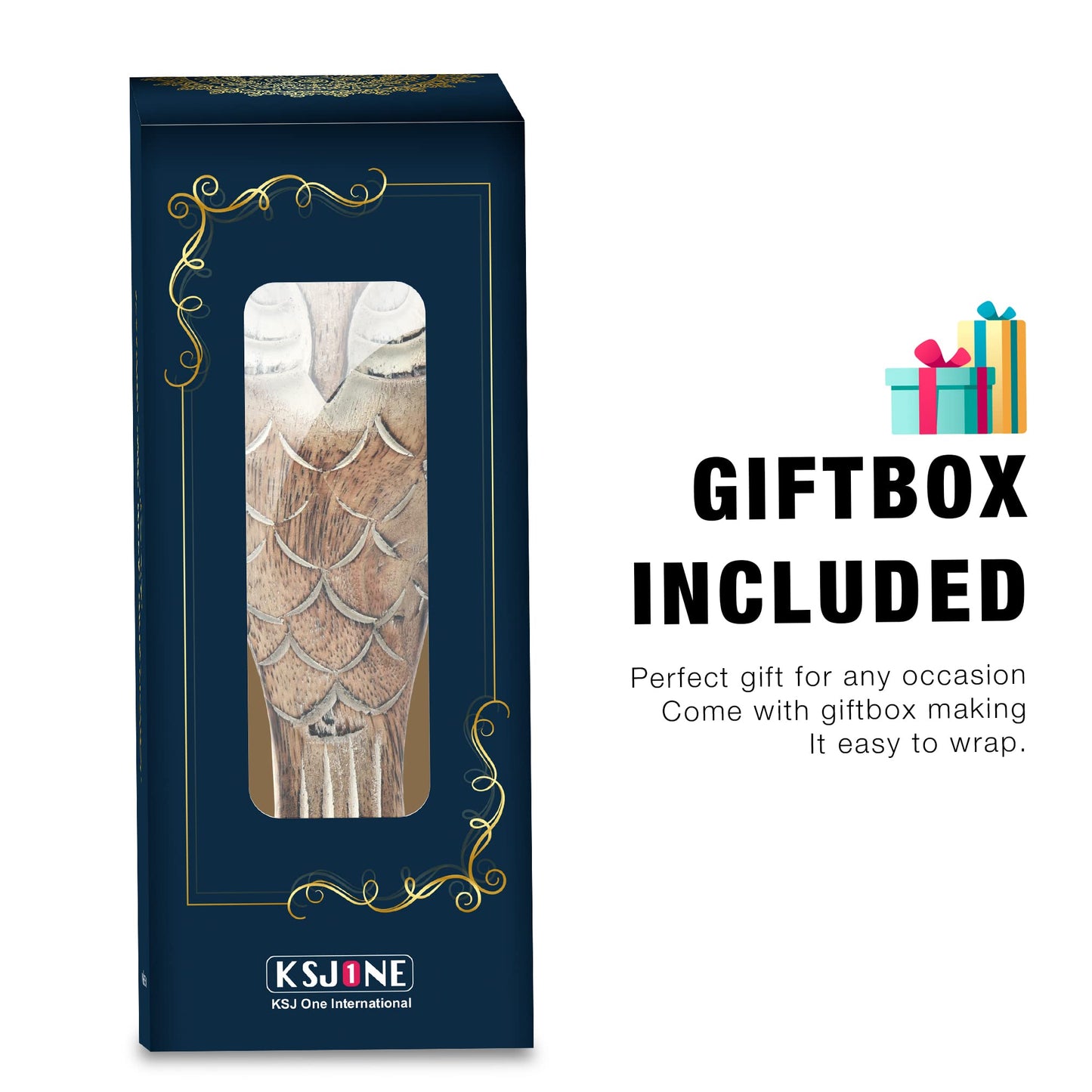 KSJONE Gift Packaged Unique Owl Spectacle Holder Wooden Eye glasses Stand Handmade Gift for Women and Men Home Office Gift for Teacher Him Her Mom