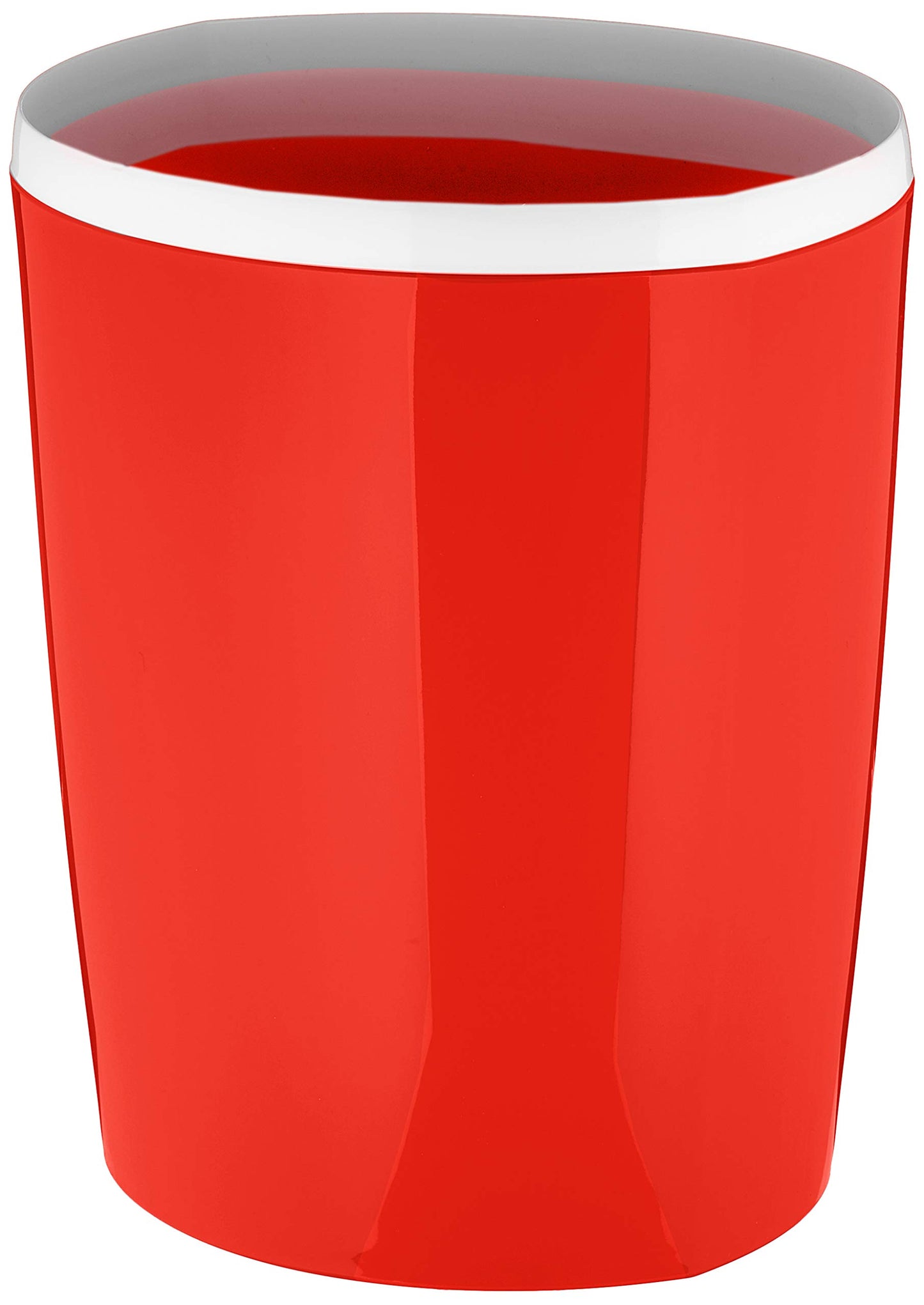 Spirella Waste Bin Lemon 5L Red 1210174, White, Standard