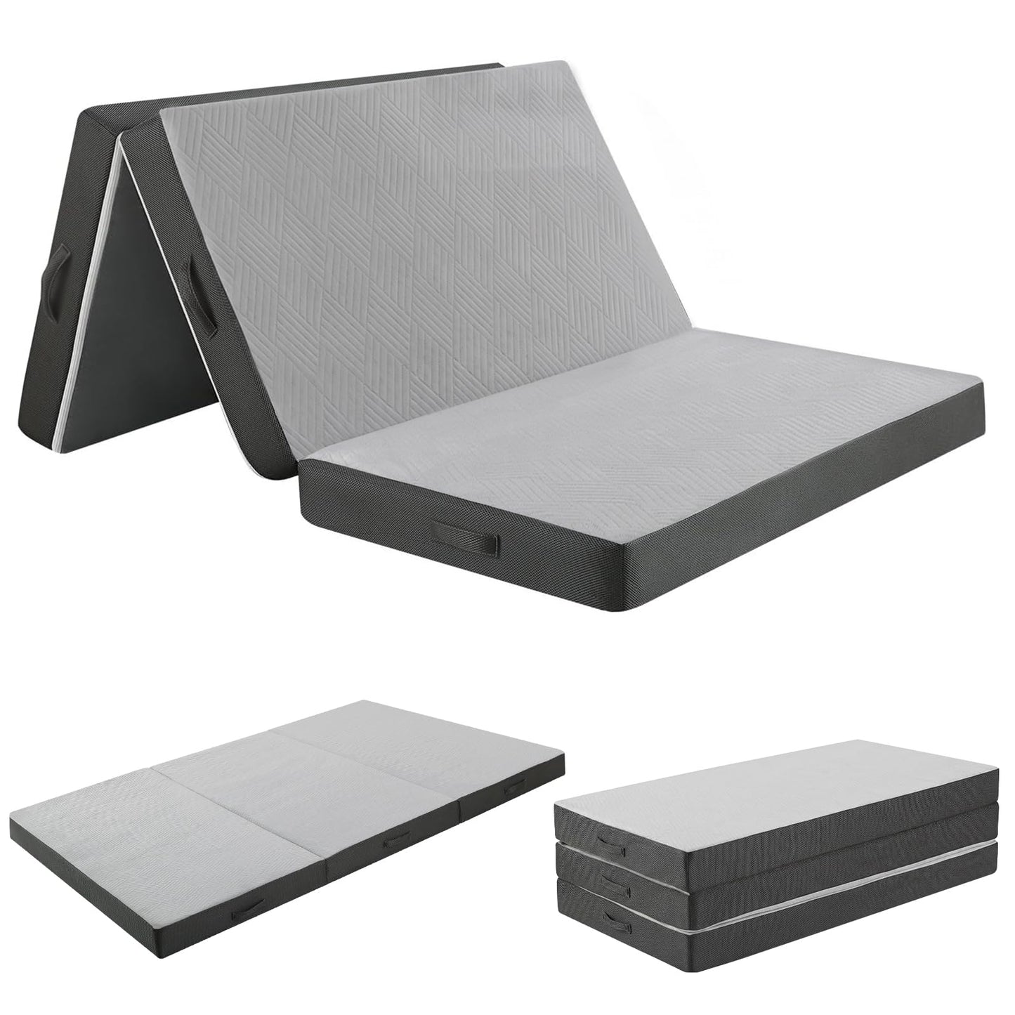 MeMoreCool Folding Floor Mattress Small Double, Portable Futon Mattress