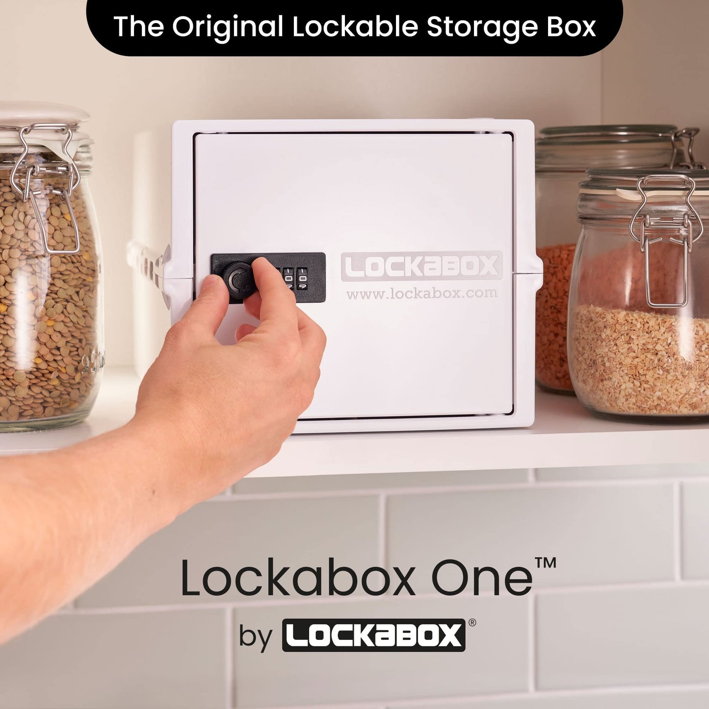 Lockabox One™ | Premium Lockable Medicine Box (10L) | Lightweight & Hygienic Medicine Lock Box | Made In Britain | External Size 31 x 21 x 17 cm