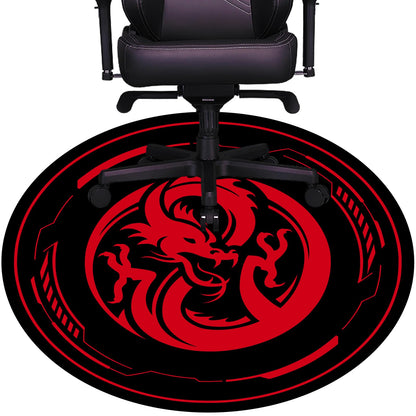 Raoot Office Chair Mat for Carpeted and Hardwood Floor Gaming Chair Mat 120 cm Round Floor Mats for Gaming Room Home Office