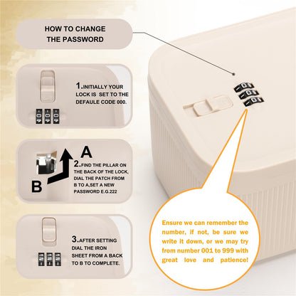 Sightday Lockable Storage Box,Medicine Storage Box,Fridge Lock Box For Kitchen/Home/School/Fridge/Personal/Travel/Office/Cell PhoneGrey