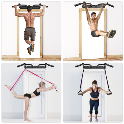Kipika Pull Up Bar Doorway, Pull Up Bar Wall Mounted, Multifunctional Chin Up Bar, Portable Fitness Door frame Pull Up Bars For Home, Pull-Up Bars for
