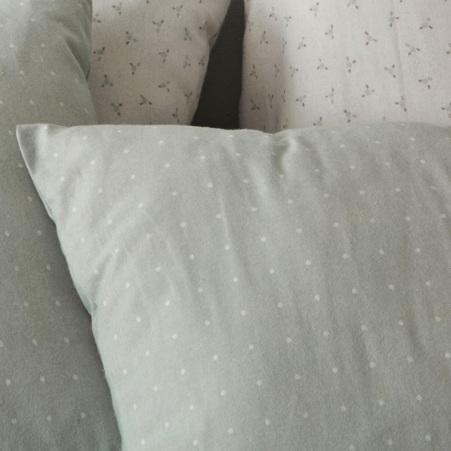Burrito Blanco | Cotton Flannel Sheets | Bed 105 cm Design 577 | Laurel Color (105x190/200 cm.)