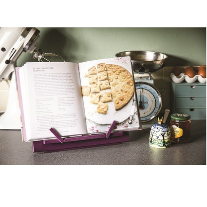 IF The Brilliant Reading Rest Aubergine – Use as a Cookery Book Stand or Book Holder for Textbooks & Studying