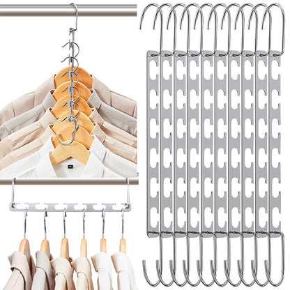 Lighterday Space Saving Hangers - Magic Hangers for Trouser, Coat & Clothes 10 Pcs