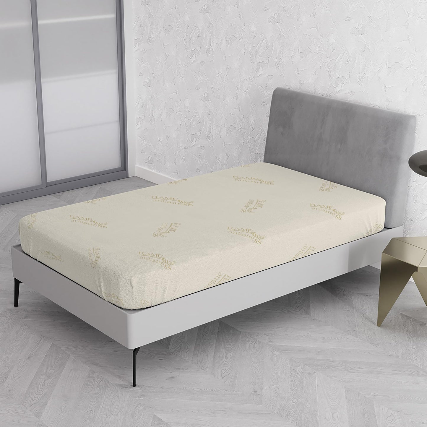MB HOME ITALY Mattress Cover, Thermocontrol, White, Small Double 120x200 cm