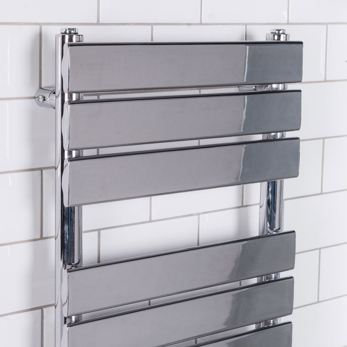 Warmehaus Designer Bathroom Flat Panel Heated Towel Rail 1600x450mm Chrome
