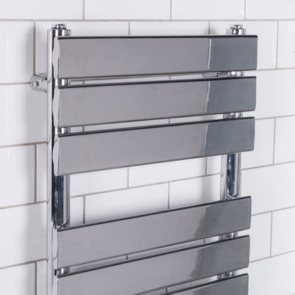Warmehaus Designer Bathroom Flat Panel Heated Towel Rail 1600x450mm Chrome