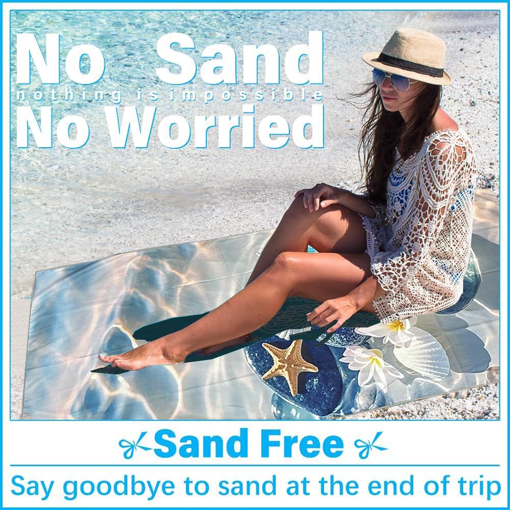 JAODFK Microfibre Beach Towel 71"X32" Quick Dry Lightweight Sand Free Large Thin Towels Travel Essentials For Adults Womens Swim Bath Accessories