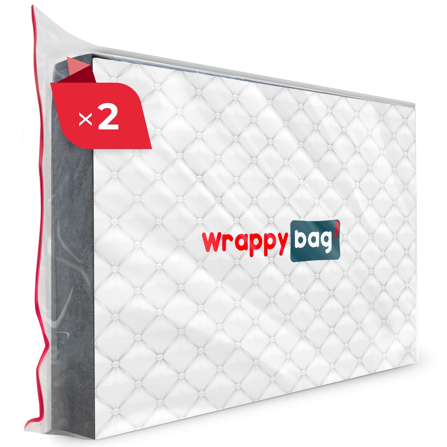 WRAPPYBAG  Protective Plastic Mattress Case  King Size  Waterproof, Anti-Tear Storage Bag  For House Moves, Storage and Transport (60" x 80") -