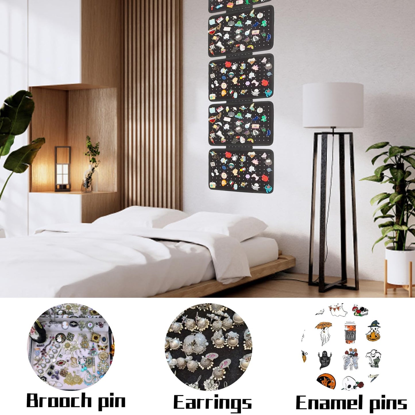 TUBAWD Pin Badge Display, Pin Display, Enamel Pins Displays – 5-Sheet Removable Felt Organizer Board with 850 Holes