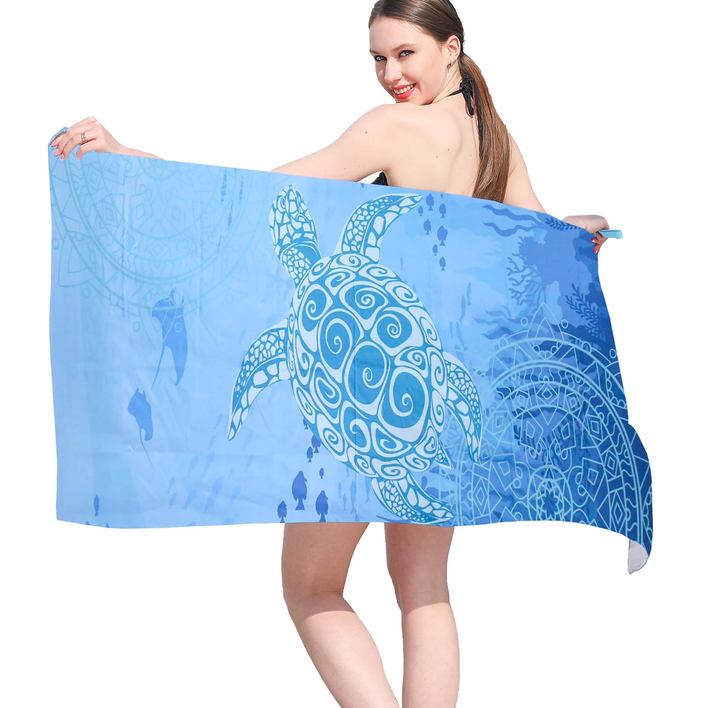 Vorvowry Microfibre Beach Towels for Adults Women Men Extra Large Lightweight Quick Dry Sand Free Travel Towel Double Sided Printing for Swim Sports