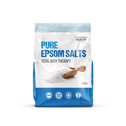 Pure Epsom Salts 10kg, Total Body Therapy, 100% Pure Premium Quality Magnesium Sulphate Traditional Bath Soak, Fine 1.4mm Easily Dissolvable Grain