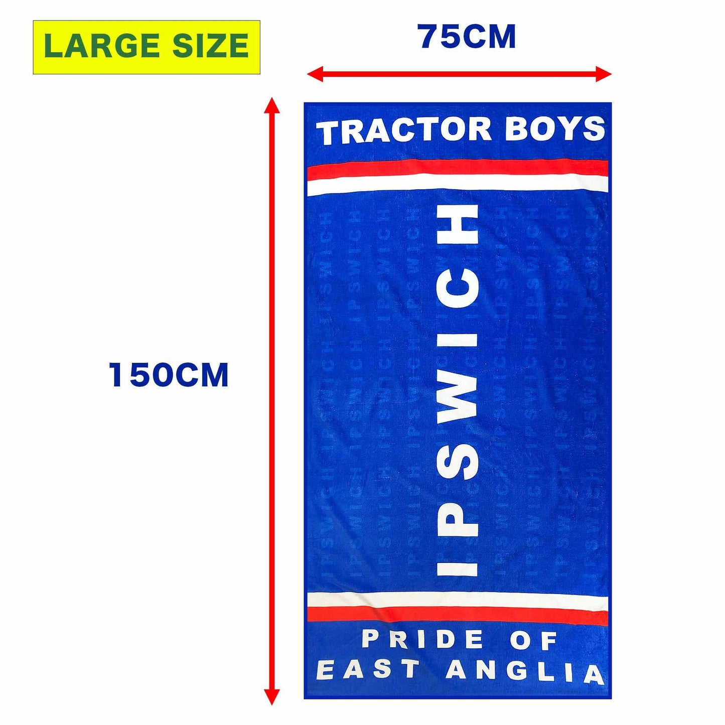 GIFTS 4 ALL New Ipswich Football Fans Cotton Beach Towel, Ipswich Tractor Boys Bath Towel, Ipswich Fans Towel, Ipswich Holiday Towel