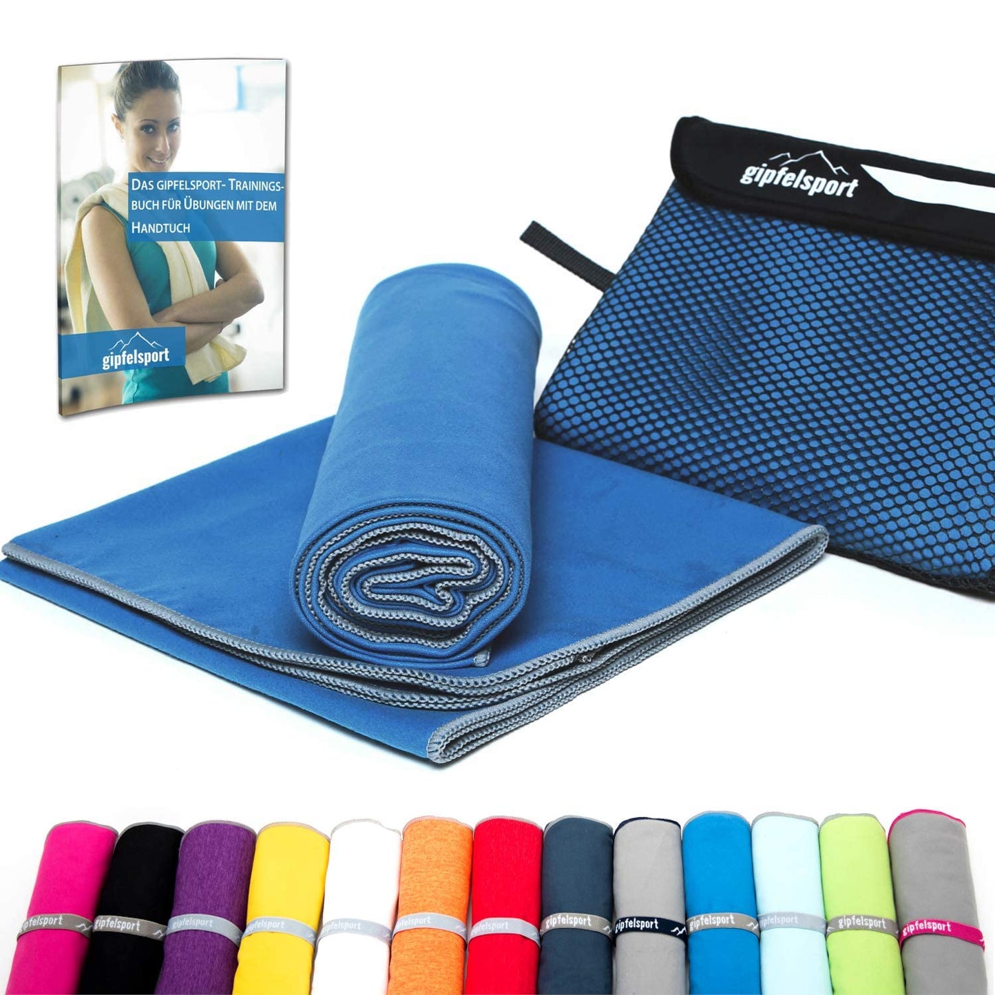gipfelsport Microfibre Towel 1x M(110x50cm) Blue