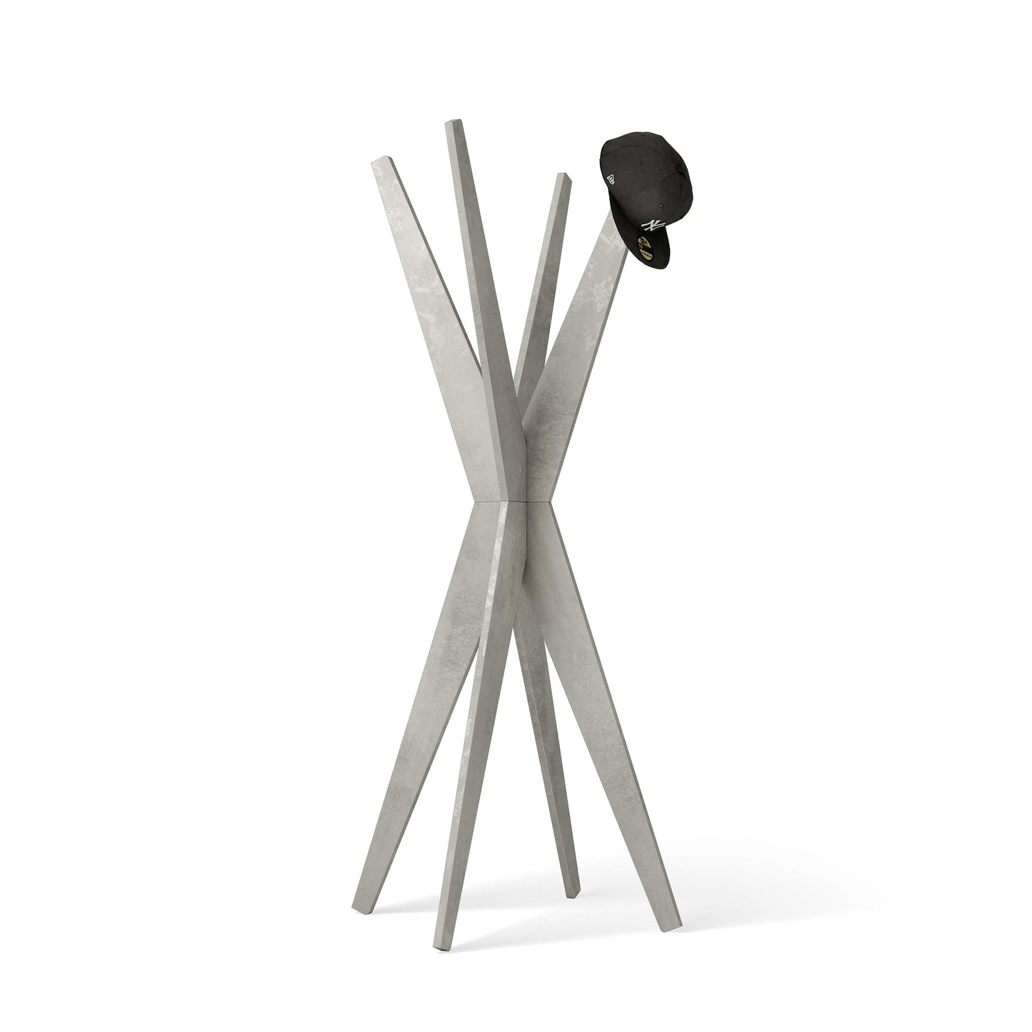 Mobili Fiver, Coat stand, Emma, Concrete Effect, Grey, Made In Italy
