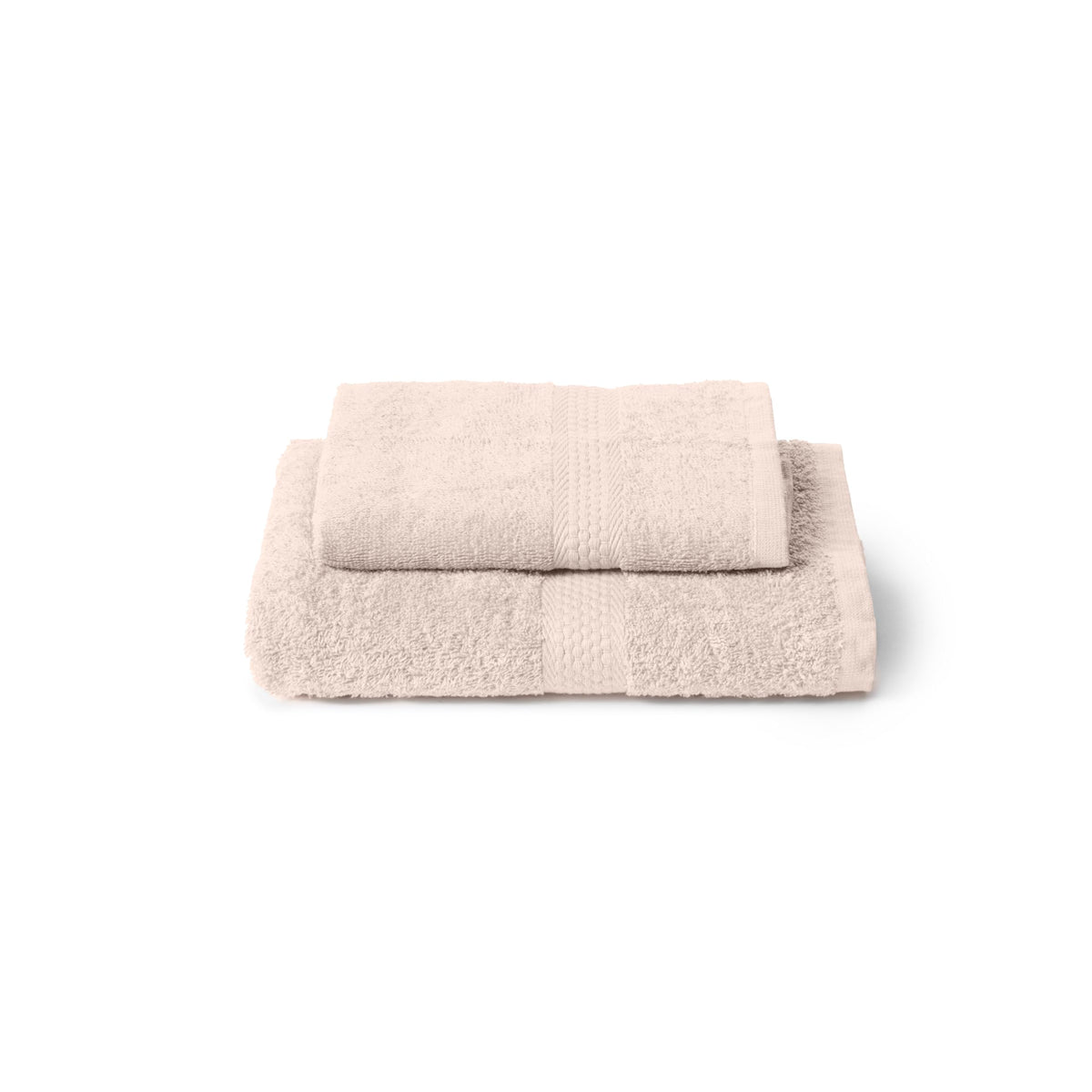 Caleffi Cotton Bidet and Face Towel Set, Wash-Resistant Towels, Includes 1 Face Towel 55 x 100 cm and 1 Guest Bidet Towel 40 x 60 cm