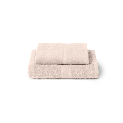 Caleffi Cotton Bidet and Face Towel Set, Wash-Resistant Towels, Includes 1 Face Towel 55 x 100 cm and 1 Guest Bidet Towel 40 x 60 cm