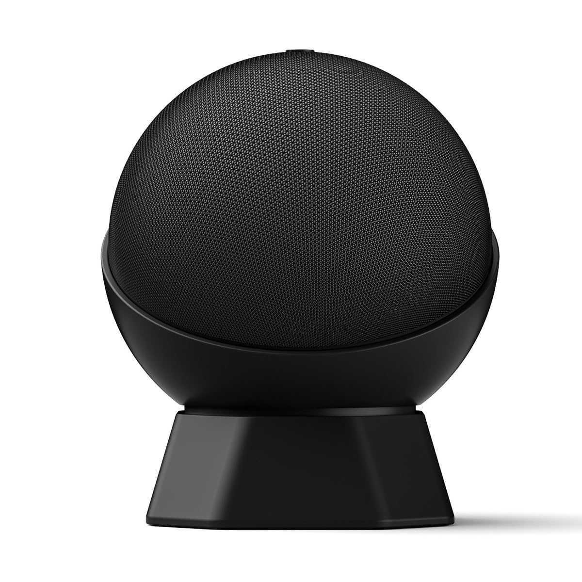 Tiardey Desk Stand, Tabletop Liquid Silicone Mount for Echo Dot (4th and 5th Gen), Perfect for Home Office or Living Room (Black)