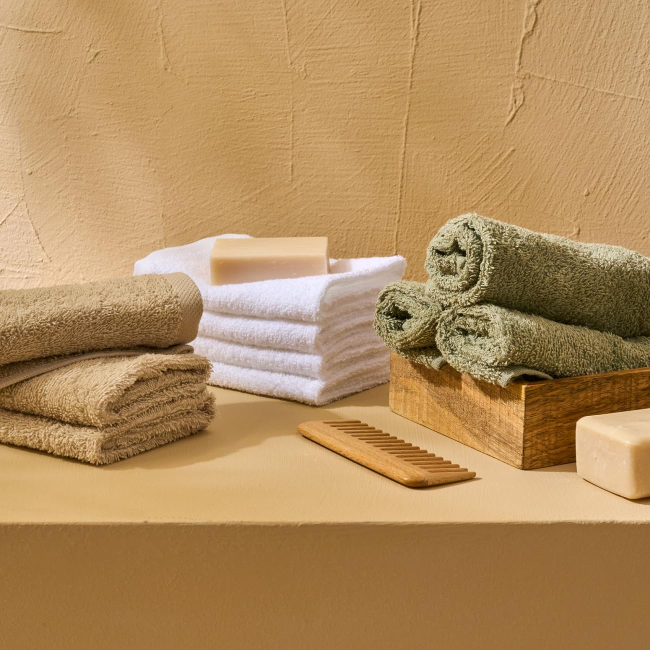 NELLA BIAGINI Minerva Bathroom Washcloths 30 x 30 cm, Set of 12, 100% Pure Terry Cotton, 420 g/m², Soft, Absorbent, Practical, Durable, Solid Colour