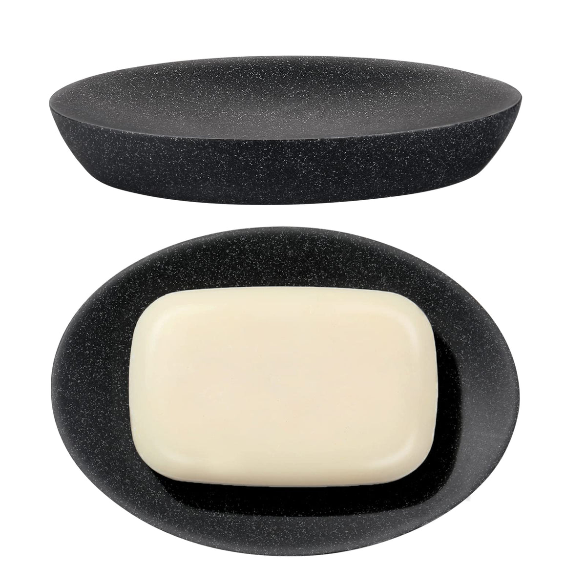 Shinowa Soap Dish, Resin Soap Saver Sponge Dish Tray Mini Storage Tray