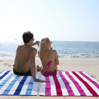 Bornbay Cotton Oversized Beach Towel - Extra Large 40"X70" Plush Thick Pool Towel, XL Soft Stripe Cabana Swim Towels for Adults Mens Women Girls