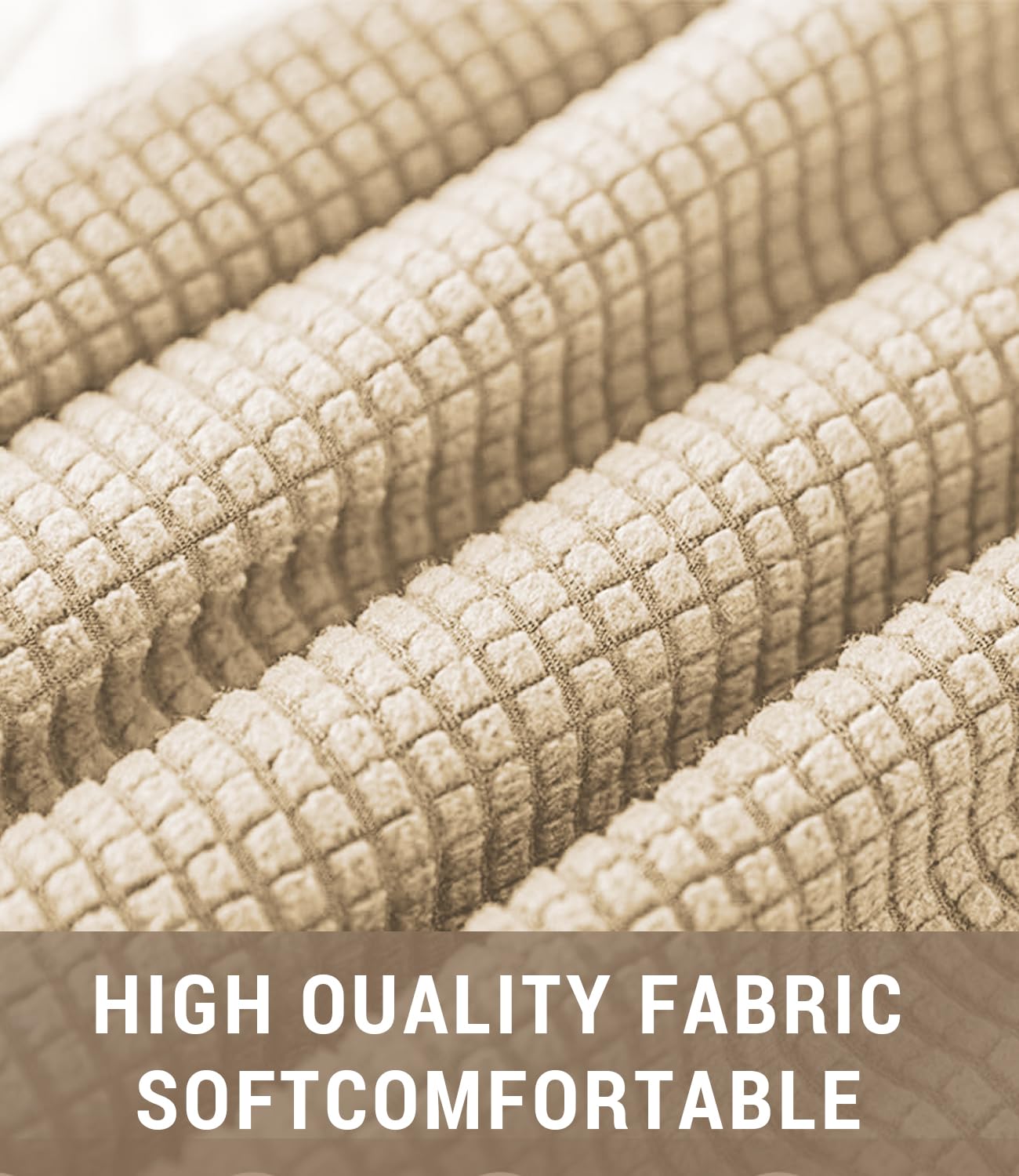 FANSU Headboard Cover for Single Double King Size Bed, Polar fleece Dustproof Headboard Wrap